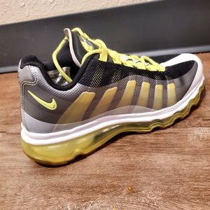 Nike Air Max Black Gray NEON Sneakers 512169-008 Size 4Y